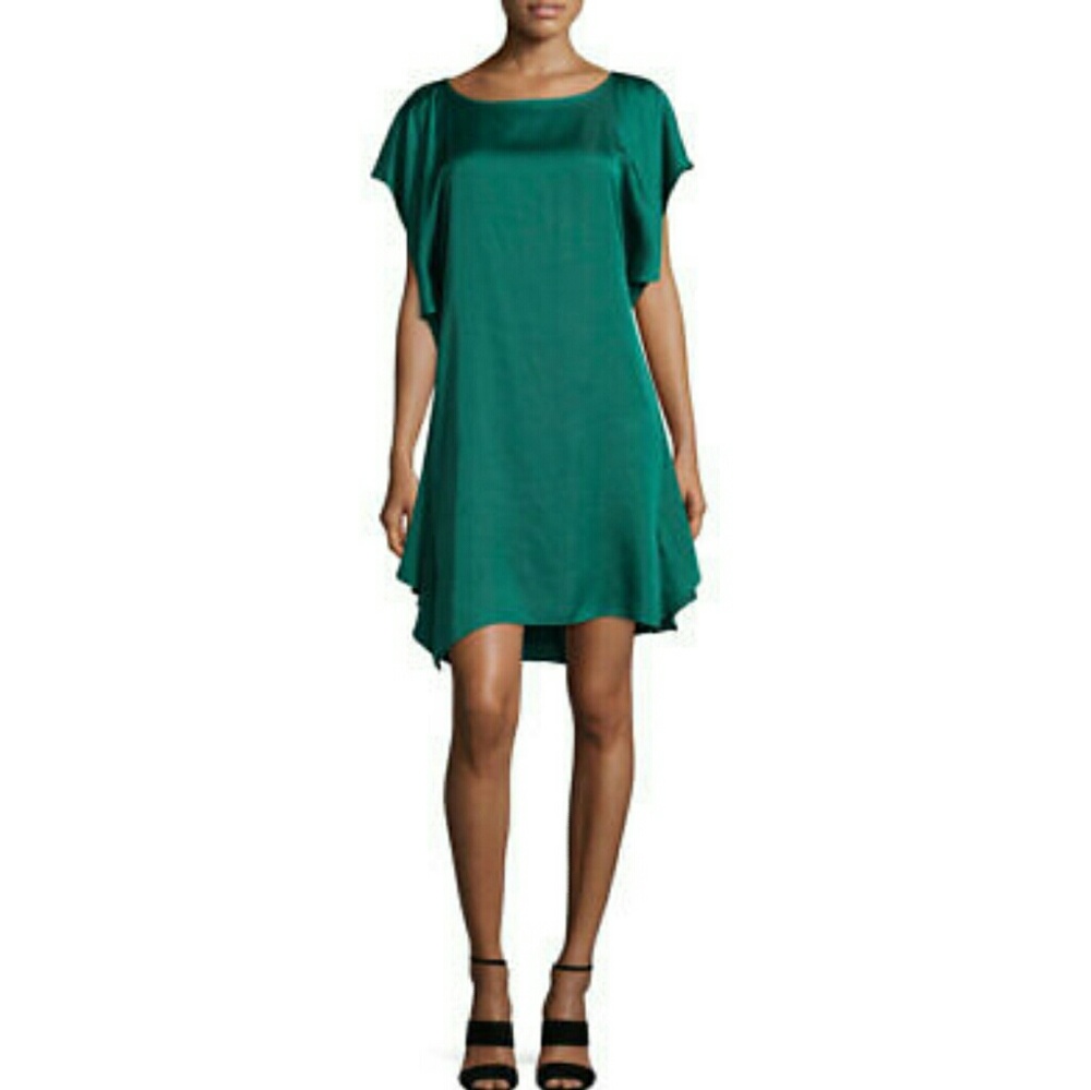 NWT BCBGMAXAZRIA Anaya Shift Dress Cold Shoulder - Picture 1 of 3